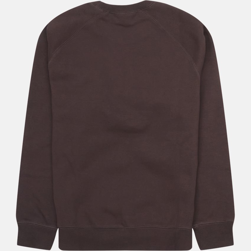 Carhartt WIP Sweatshirts CHASE SWEAT I026383.11HXX DARK UMBER